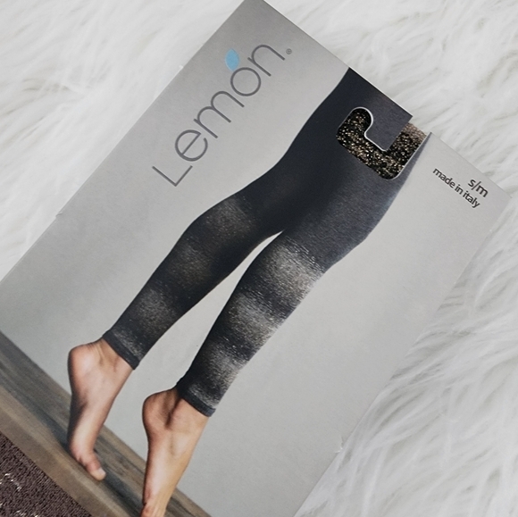 Lemon Bark Amalfi Twinkle Shimmer leggings. Size Small/medium. New. - Picture 2 of 5